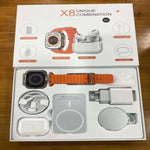 TechTrend™ | Combo X8 Reloj Inteligente + AirPods + Cargador Magsafe – Todo lo que necesitas en un solo combo 🔥📱