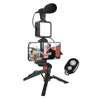 TechTrend™ | Kit Vlogger Pro 4 en 1 – Luz LED, Micrófono, Soporte y Control + Envío GRATIS 🎥📱